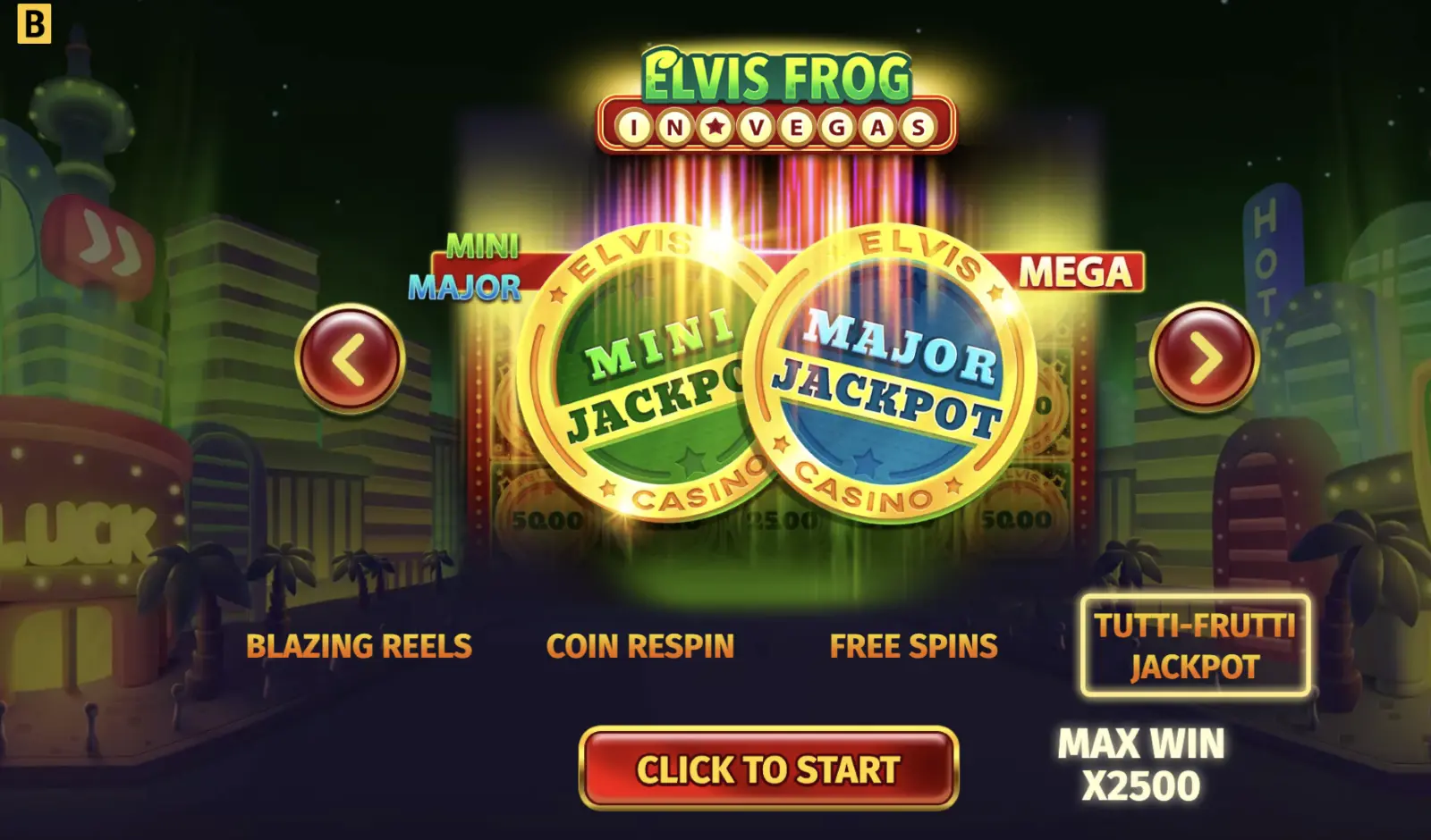 Elvis Frog in Las Vegas