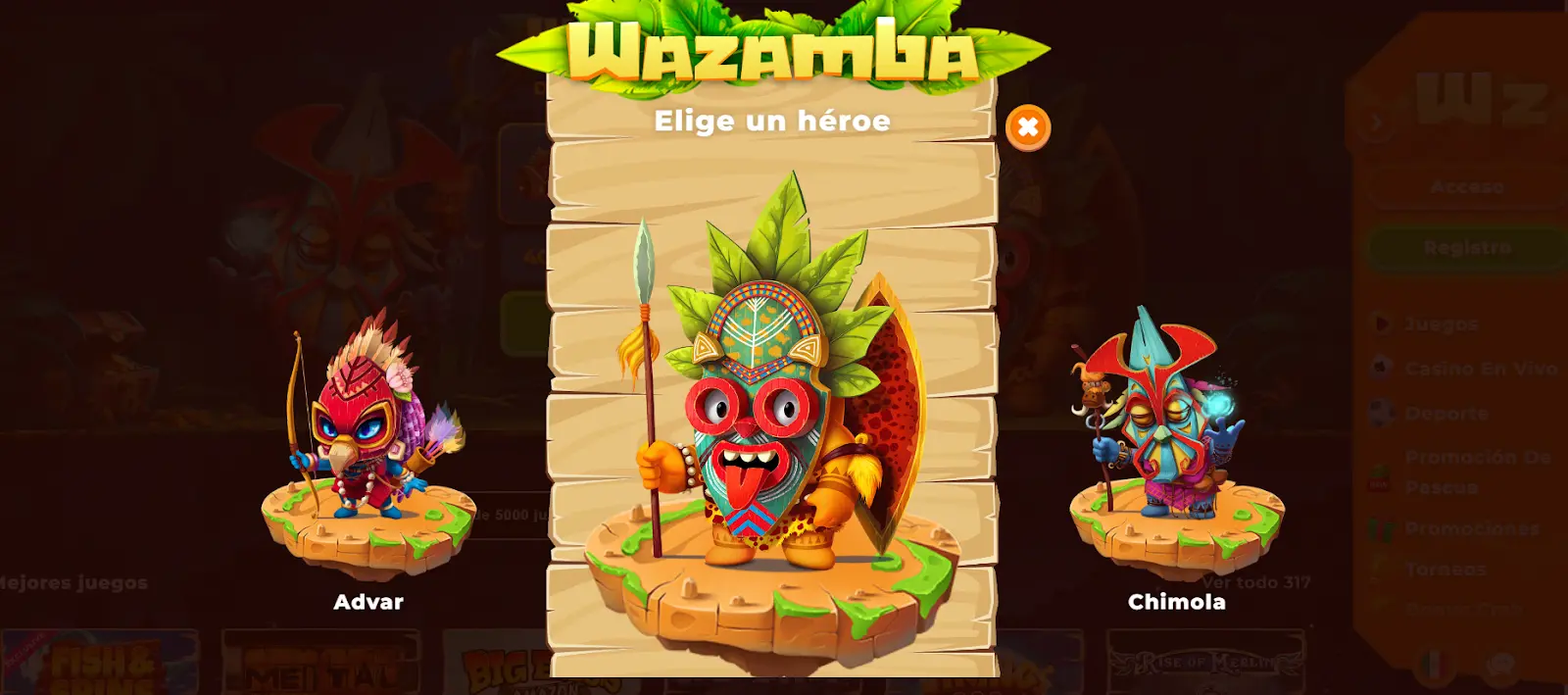 héroes wazamba