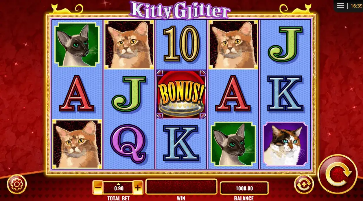 kitty glitter pantalla