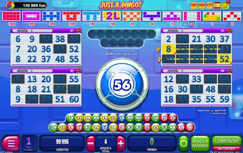 Bingo casinos online tablero