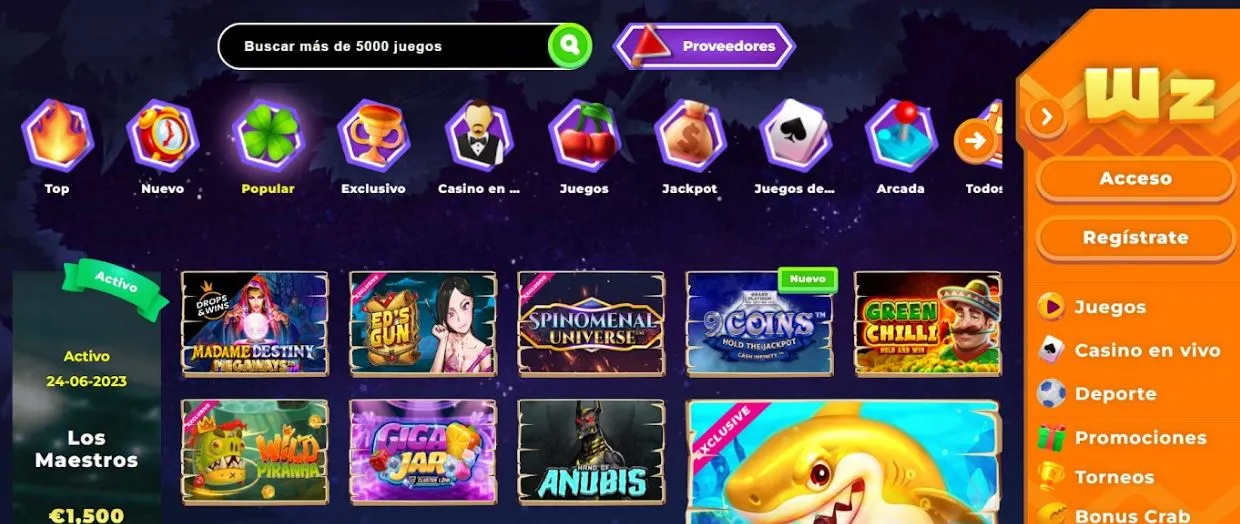 tragamonedas casinos online chile wazamba