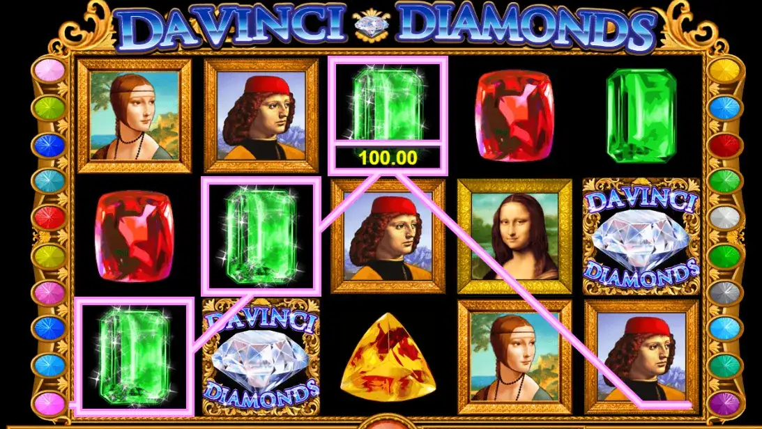 da vinci diamonds slot combinaciones